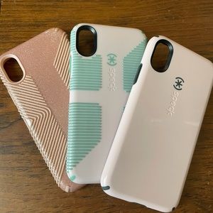Set of 3 Speck iPhone X/XS cases